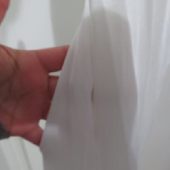 Cinema Etoile Womens Sz M Off White Long Line Nylon Wrap Dress Vintage Nightgown - Picture 6 of 9